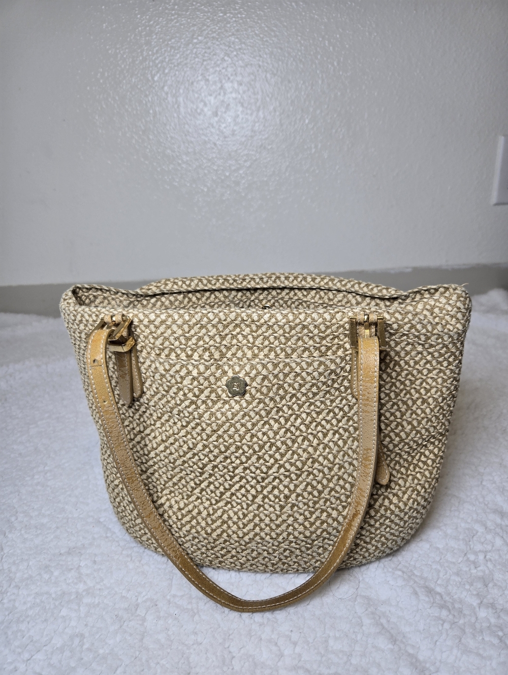 Eric Javits Straw Purse Vintage Bag Woven Tote